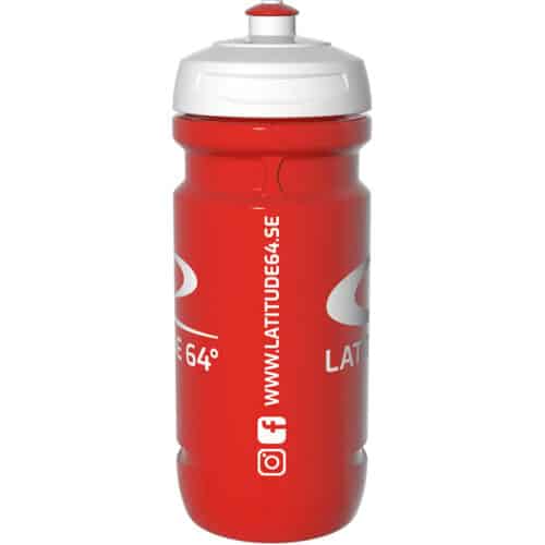 red water bottle