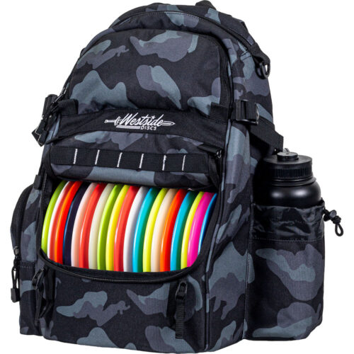 camo backpack to dischgolf